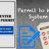 work permit system Permit to work System PTW, PTW SYSTEm