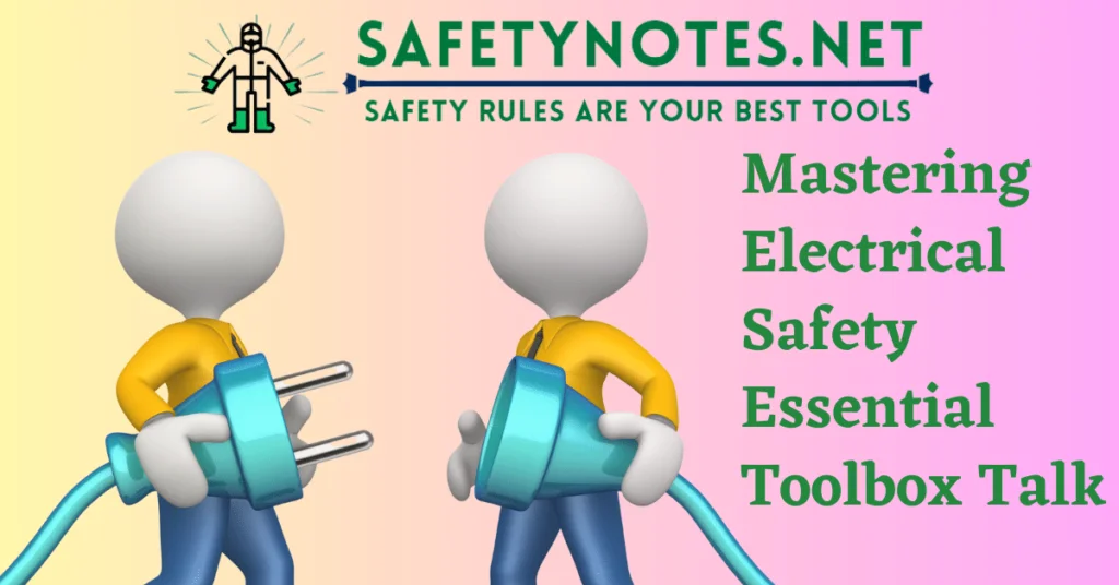 Extension Cord Safety  Safety Toolbox Talks Meeting Topics