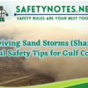 sand storms, Shamal, Gulf countries, safety precautions, driving safety