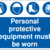 Personal Protective Equipment (PPE) must be worn at site signage - What does PPE stand for