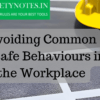 Avoiding Common Unsafe Behaviours in the Workplace - Toolbox Talk