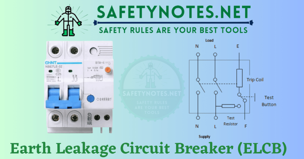 Electrical Safety Toolbox Talk, temporary electrical connections, inspecting electrical equipment, earth grounding, industrial sockets , elcb, earth leakage circuit breaker diagram