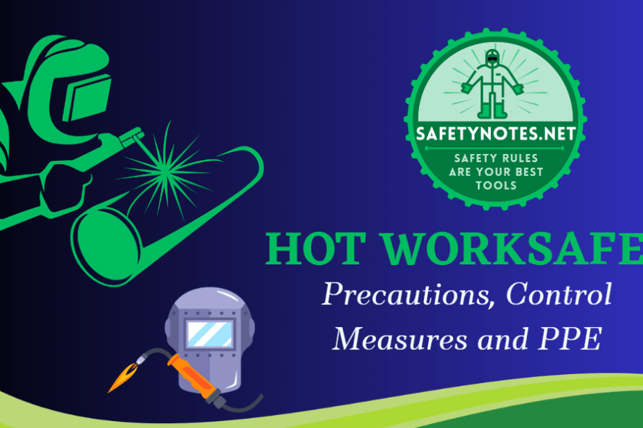 Hot work safety, Hazards of hot work, Hot work precautions, Welding safety, Hotwork PPE, Hot work, Welding