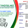 SDS, Safety data sheet, chemical hazards, chemical safety