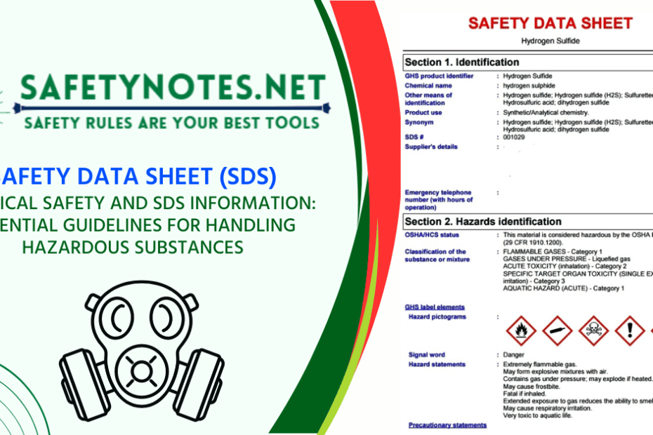 SDS, Safety data sheet, chemical hazards, chemical safety