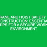 Crane and Hoist Safety in Construction: Essential Tips for a Secure Work Environment
