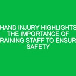 Hand Injury Highlights the Importance of Training Staff to Ensure Safety