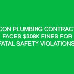 Macon plumbing contractor faces $308K fines for fatal safety violations.