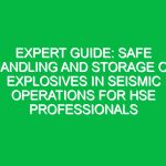Expert Guide: Safe Handling and Storage of Explosives in Seismic Operations for HSE Professionals