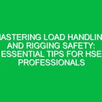 Mastering Load Handling and Rigging Safety: Essential Tips for HSE Professionals