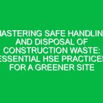 Mastering Safe Handling and Disposal of Construction Waste: Essential HSE Practices for a Greener Site