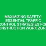 Maximizing Safety: Essential Traffic Control Strategies for Construction Work Zones