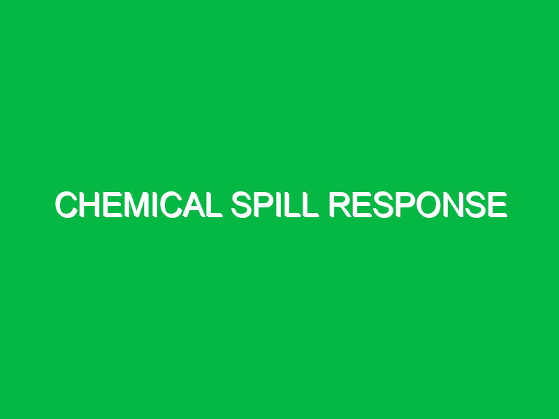 Chemical spill response