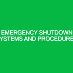 Emergency Shutdown Systems and Procedures