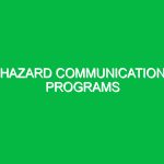 Hazard communication programs