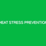 Heat stress prevention