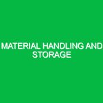 Material Handling and Storage