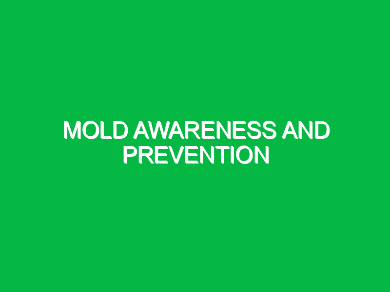 Mold awareness and prevention
