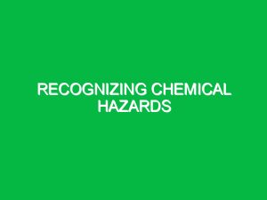 Hazard Communication Programs Safety Notes