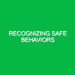 Recognizing safe behaviors
