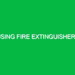 Using fire extinguishers