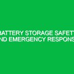 Battery storage safety and emergency response