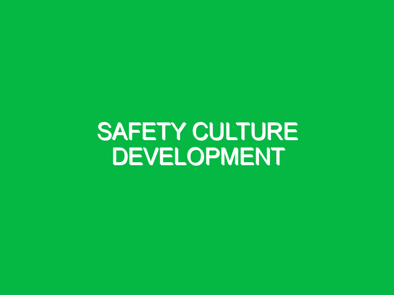Safety Culture Development