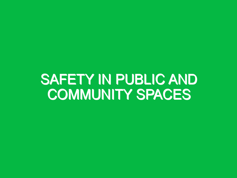 Safety in Public and Community Spaces