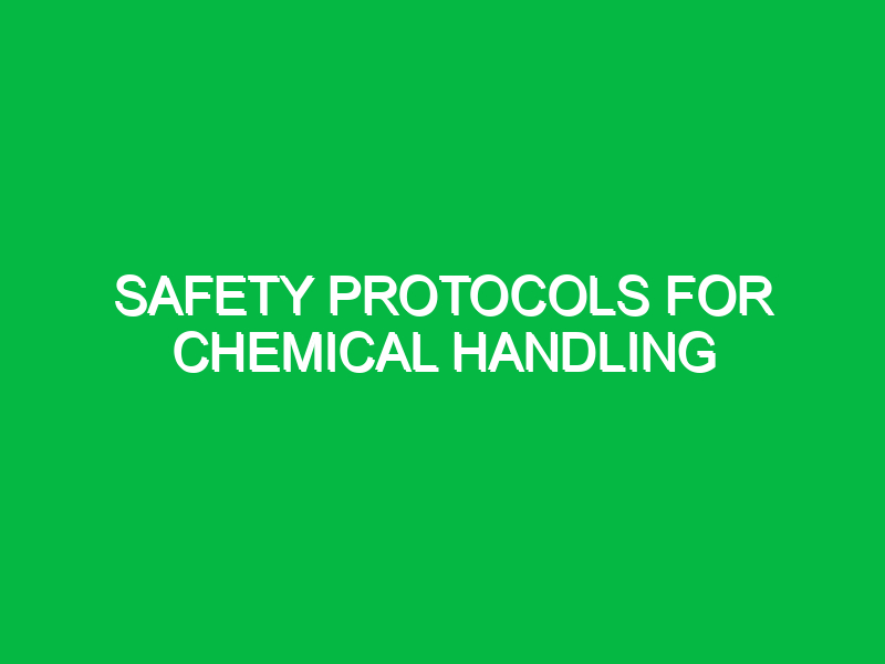 Safety Protocols for Chemical Handling