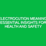 Electrocution Meaning: Essential Insights for Health and Safety