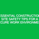 Essential Construction Site Safety Tips for a Secure Work Environment