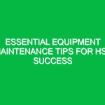 Essential Equipment Maintenance Tips for HSE Success