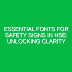 Essential Fonts for Safety Signs in HSE: Unlocking Clarity