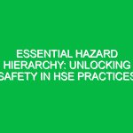 Essential Hazard Hierarchy: Unlocking Safety in HSE Practices