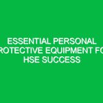 Essential Personal Protective Equipment for HSE Success