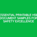 Essential Printable HSE Document Samples for Safety Excellence
