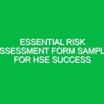 Essential Risk Assessment Form Sample for HSE Success