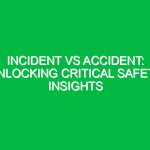 Incident vs Accident: Unlocking Critical Safety Insights