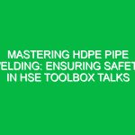 Mastering HDPE Pipe Welding: Ensuring Safety in HSE Toolbox Talks