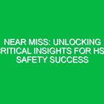 Near Miss: Unlocking Critical Insights for HSE Safety Success