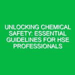 Unlocking Chemical Safety: Essential Guidelines for HSE Professionals