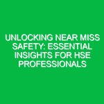Unlocking Near Miss Safety: Essential Insights for HSE Professionals