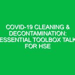 COVID-19 Cleaning & Decontamination: Essential Toolbox Talk for HSE