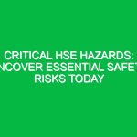 Critical HSE Hazards: Uncover Essential Safety Risks Today