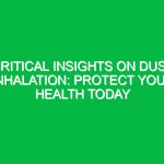 Critical Insights on Dust Inhalation: Protect Your Health Today