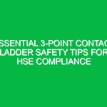 Essential 3-Point Contact Ladder Safety Tips for HSE Compliance
