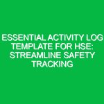 Essential Activity Log Template for HSE: Streamline Safety Tracking