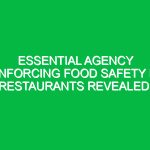 Essential Agency Enforcing Food Safety in Restaurants Revealed!