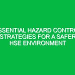Essential Hazard Control Strategies for a Safer HSE Environment