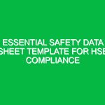 Essential Safety Data Sheet Template for HSE Compliance